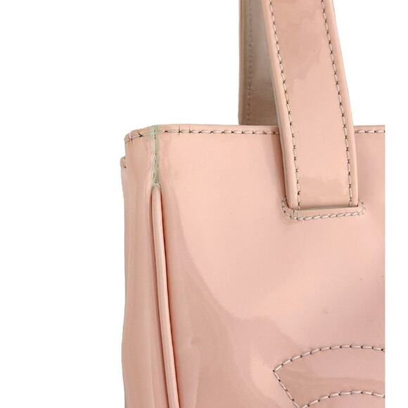 CHANEL Pink Patent Triple CC Tote Bag A-A17030 - Picture 12 of 12